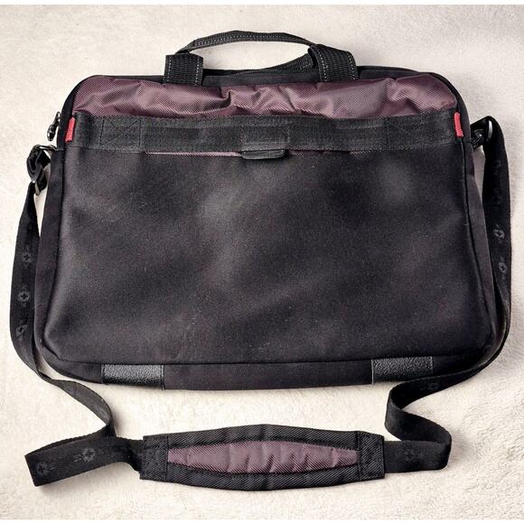 Swiss Gear Wenger padded laptop bag briefcase shoulder strap 18" x 13" black - Picture 5 of 13